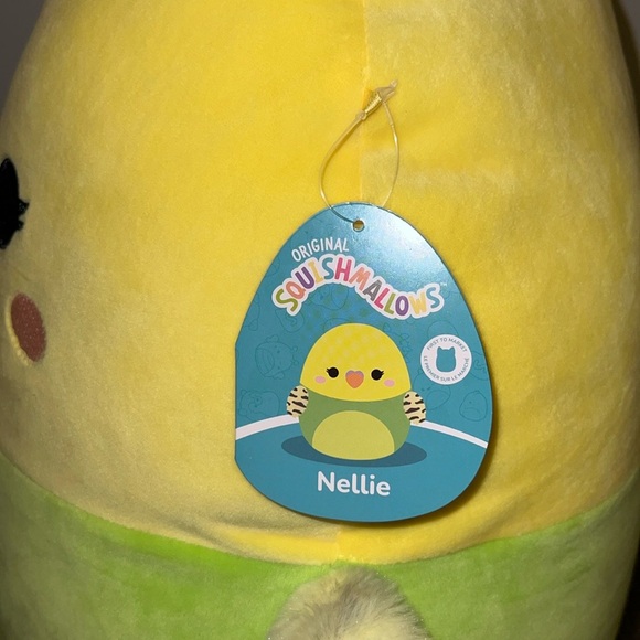 Squishmallows Nellie the Parakeet 💚💛 ✨First to market✨ - Picture 2 of 3